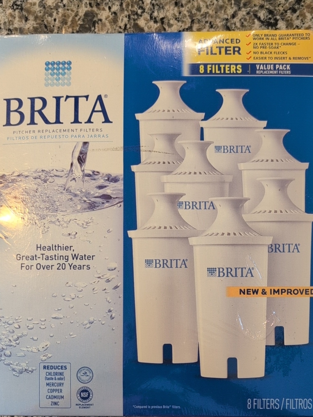 Eight 8 Pack Brita Water Filters